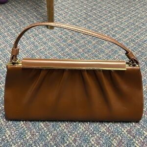 Preloved Bell brown clutch